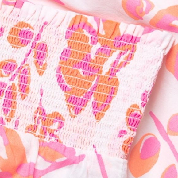 VINEYARD VINES Summer Blooms Smocked Shorts Size XL Flowy Cotton High Rise - Picture 4 of 13